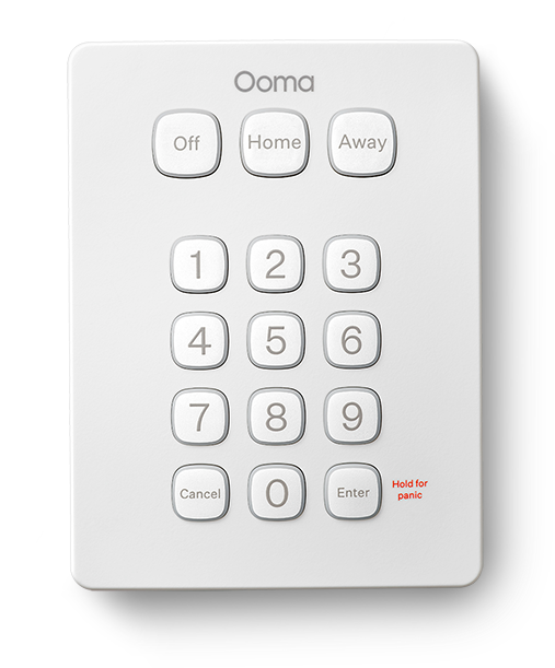 Ooma Telo device - top view.